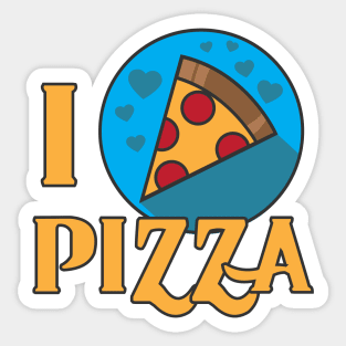 I LOVE PIZA Sticker